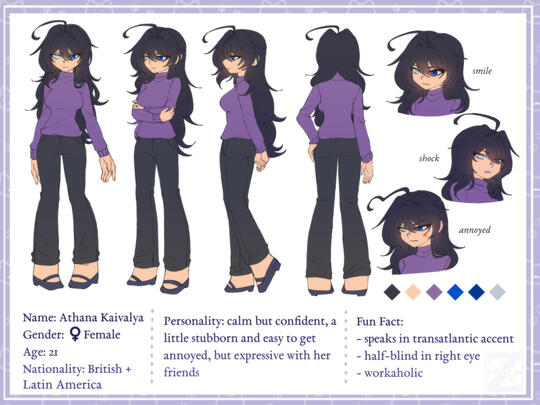 Flat color, custom format